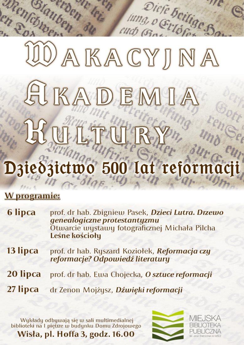 Wisła: Wakacyjna Akademia Kultury 06.07-27.07