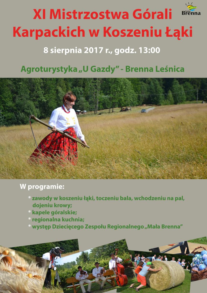 Mistrzostwa Górali Karpackich w Koszeniu Łąki 14.07