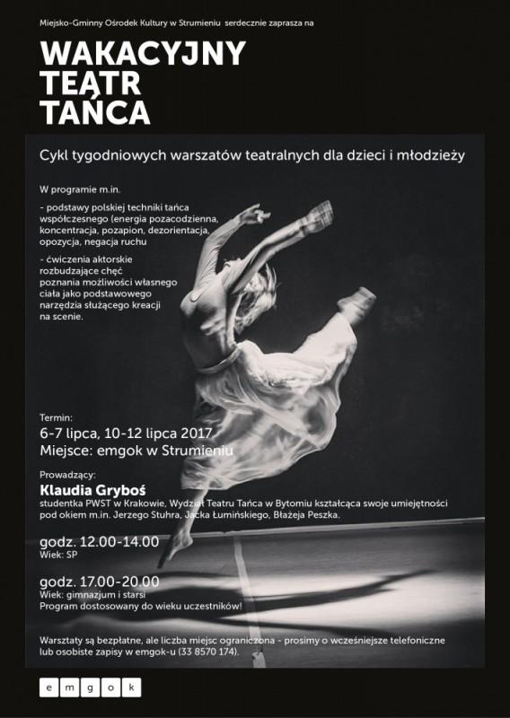 Strumień: Wakacyjny teatr tańca 06.07-07.07