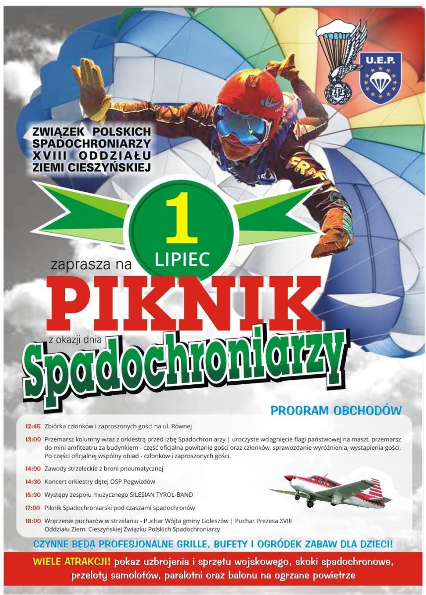 Goleszów: Piknik Spadochroniarski 01.07