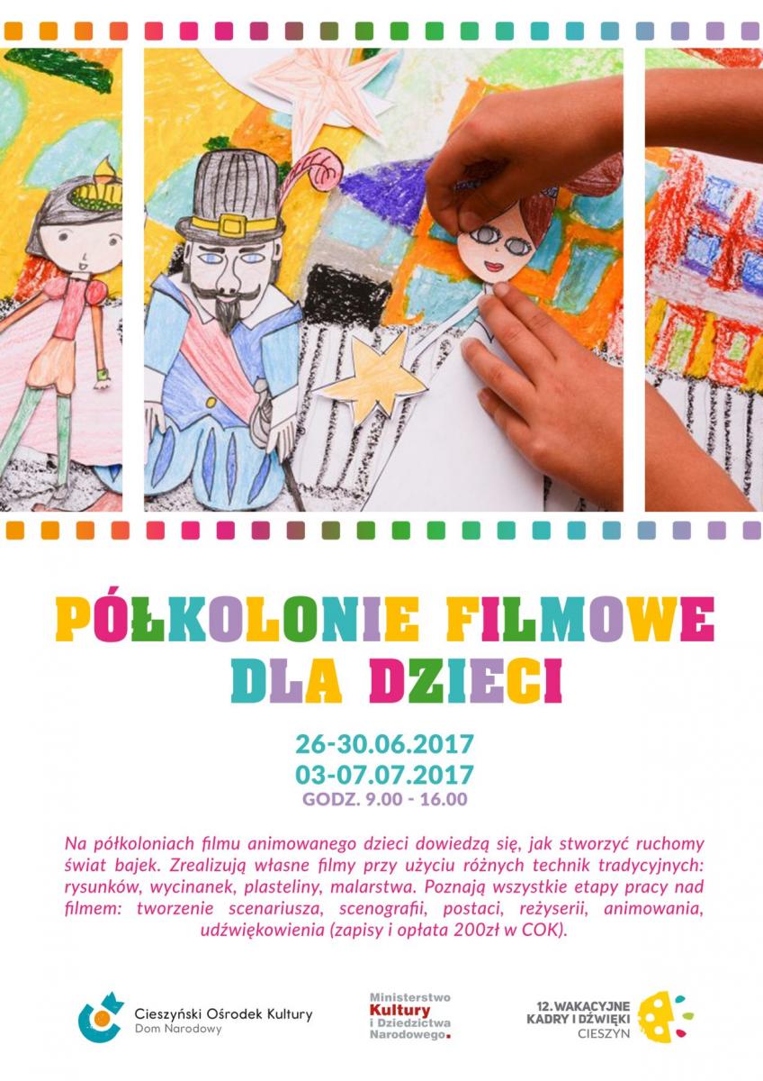 Cieszyn: Półkolonie filmowe dla dzieci 26.06-30.06