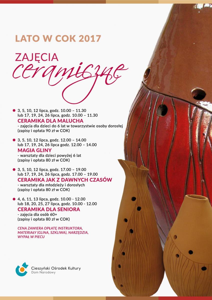 Cieszyn: Letnie Zajęcia Ceramiczne