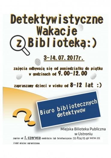 Ustroń: Detektywistyczne Wakacje z Biblioteką 03-14.07