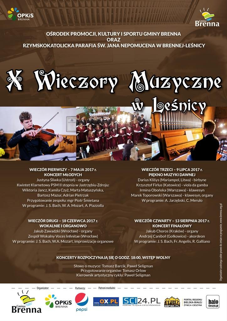 Brenna: X Wieczory Muzyczne w Leśnicy 13.08