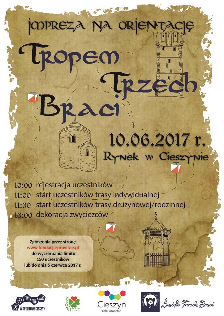 Cieszyn: Impreza na Orientację - Tropem Trzech Braci 10.06