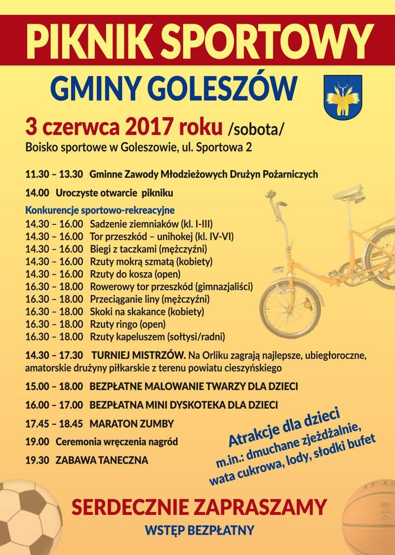 Goleszów: Piknik Sportowy Gminy Goleszów 3.06