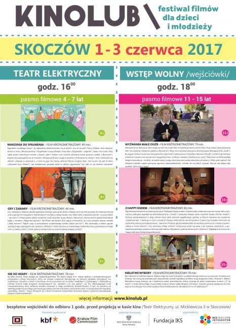 Skoczów: Międzynarodowy Festiwalu Filmów dla Dzieci i Młodzieży KINOLUB 1-3.06