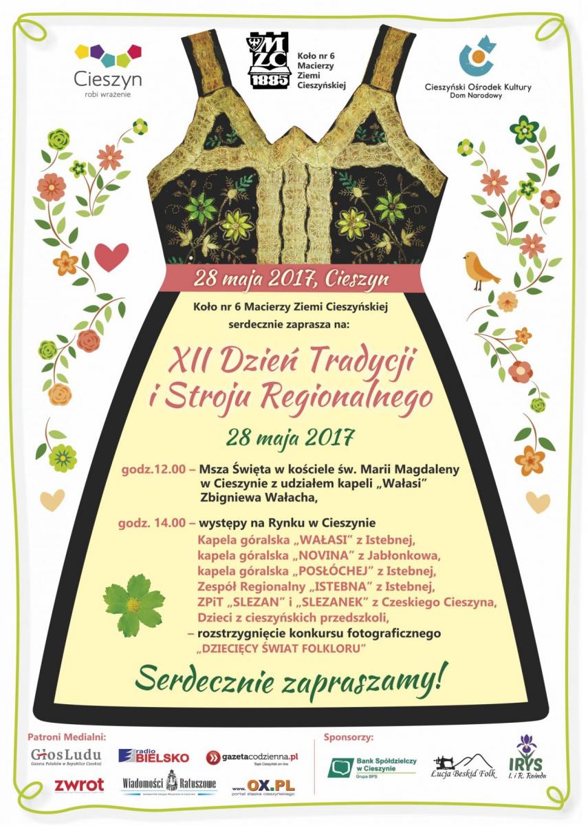 Cieszyn: XII DZIEŃ TRADYCJI I STROJU REGIONALNEGO 28.05