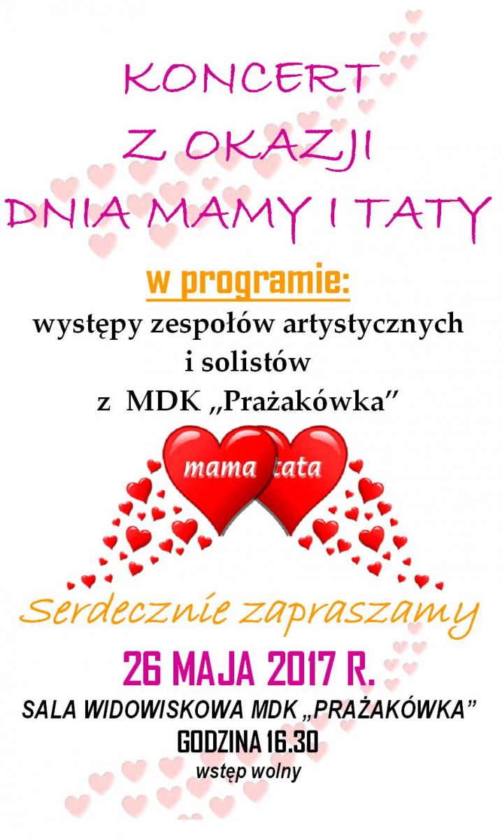 Ustroń: KONCERT Z OKAZJI DNIA MAMY I TATY 26.05