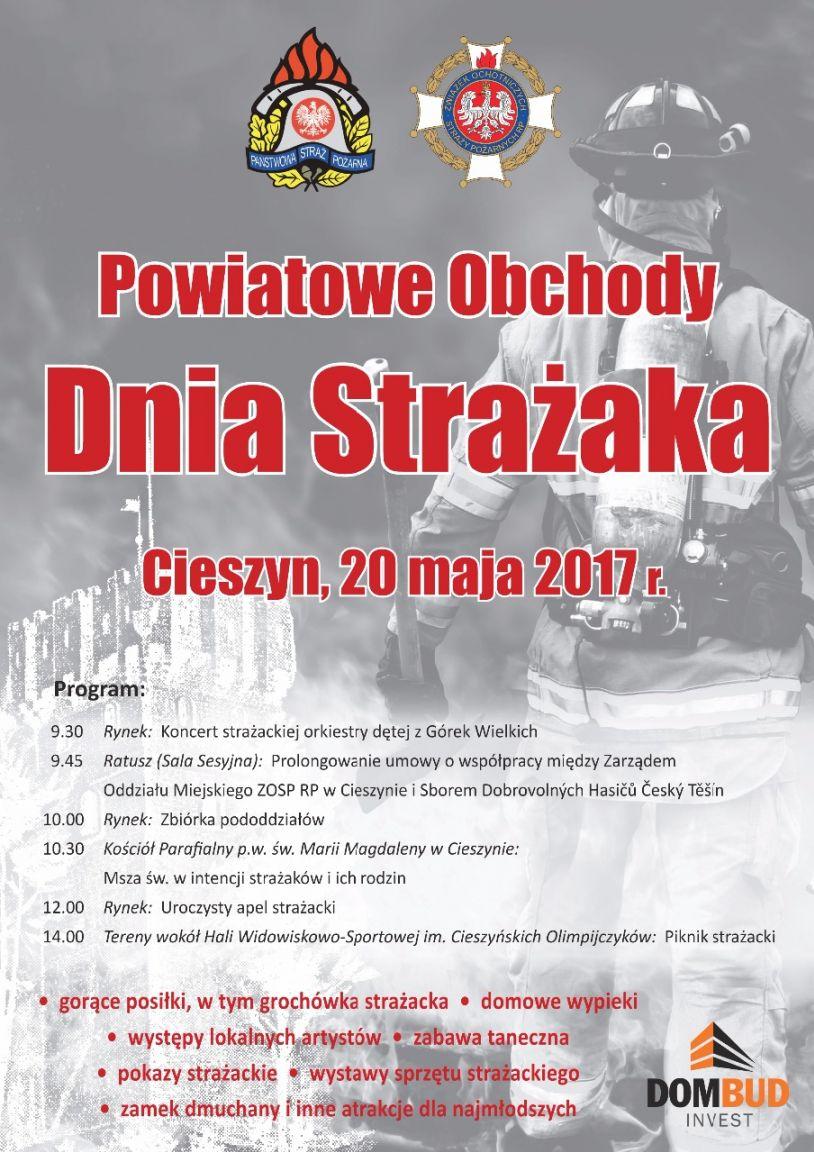 Cieszyn: Powiatowe Obchody Dnia Strażaka 20.05
