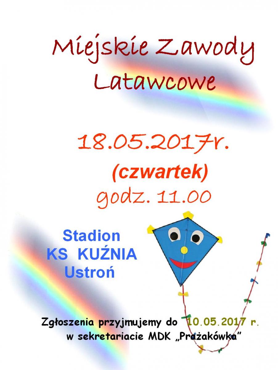 Ustroń: Miejskie Zawody Latawcowe 18.05