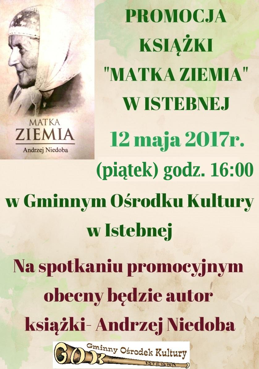 Istebna: Promocja książki pt. Matka Ziemia 12.05