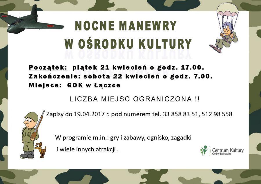 Nocne manewry z Ośrodkiem Kultury 21-22.04