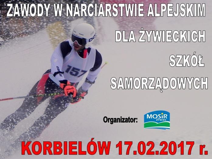 Zawody w narciarstwie alpejskim żywieckich szkół samorządowych 17.02