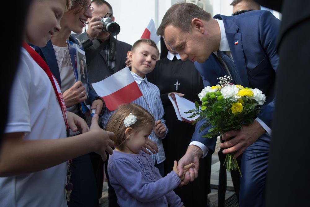 Prezydent RP Andrzej Duda w Orszaku Trzech Króli w Cieszynie