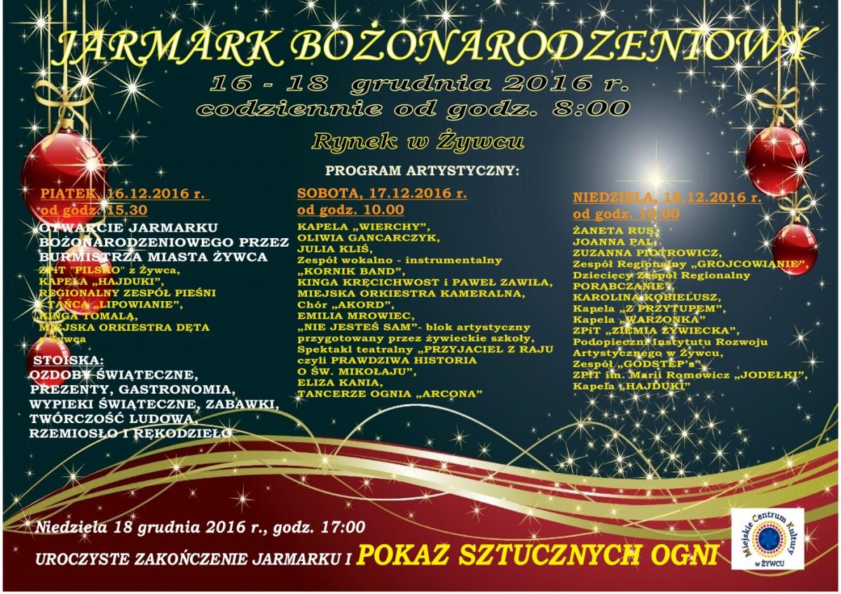 II Jarmark Bożonarodzeniowy w Żywcu