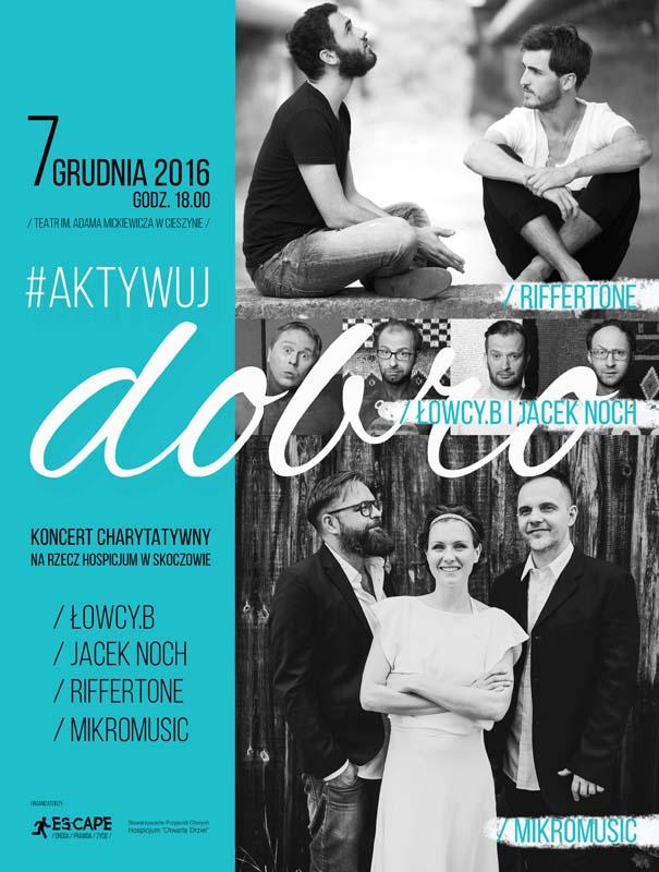 Koncert charytatywny: Łowcy.B, Jacek Noch, Riffertone, Mikromusic 7.12