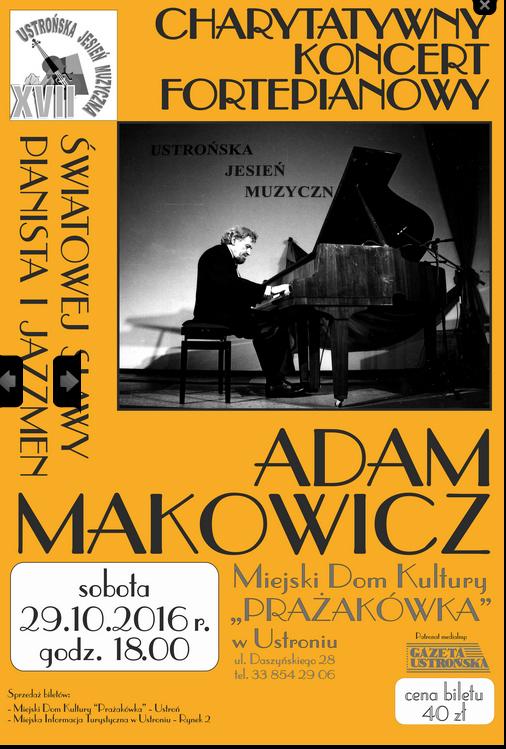 Adam Makowicz charytatywnie 29.10