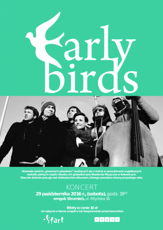 Early Birds – koncert Sfart 29.10