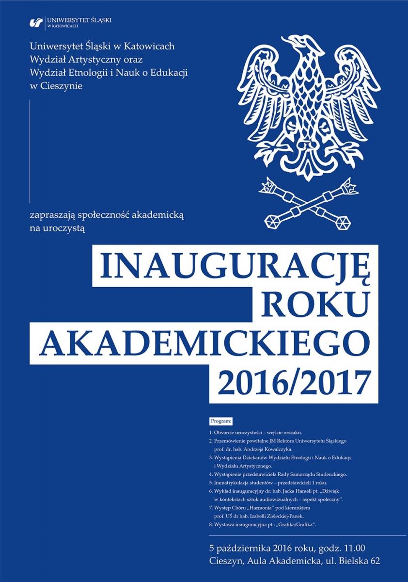 Zaproszenie na Inaugurację Roku Akademickiego