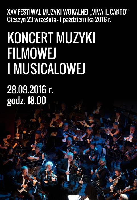 Cieszyn: KONCERT MUZYKI FILMOWEJ I MUSICALOWEJ 28.09