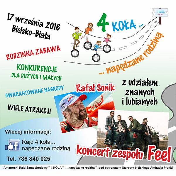 Rajd na 4 koła i koncert Zespołu Feel