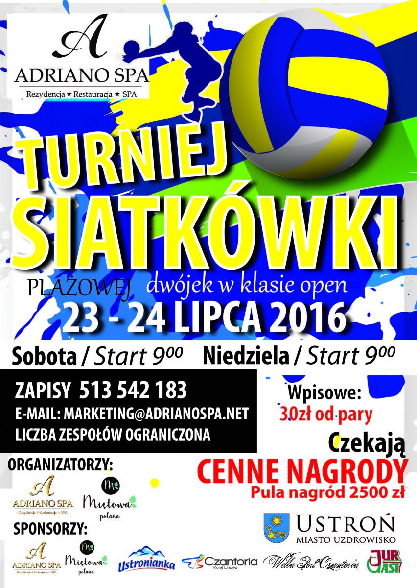 Turniej Siatkówki Plażowej Adriano Open 23/24.07