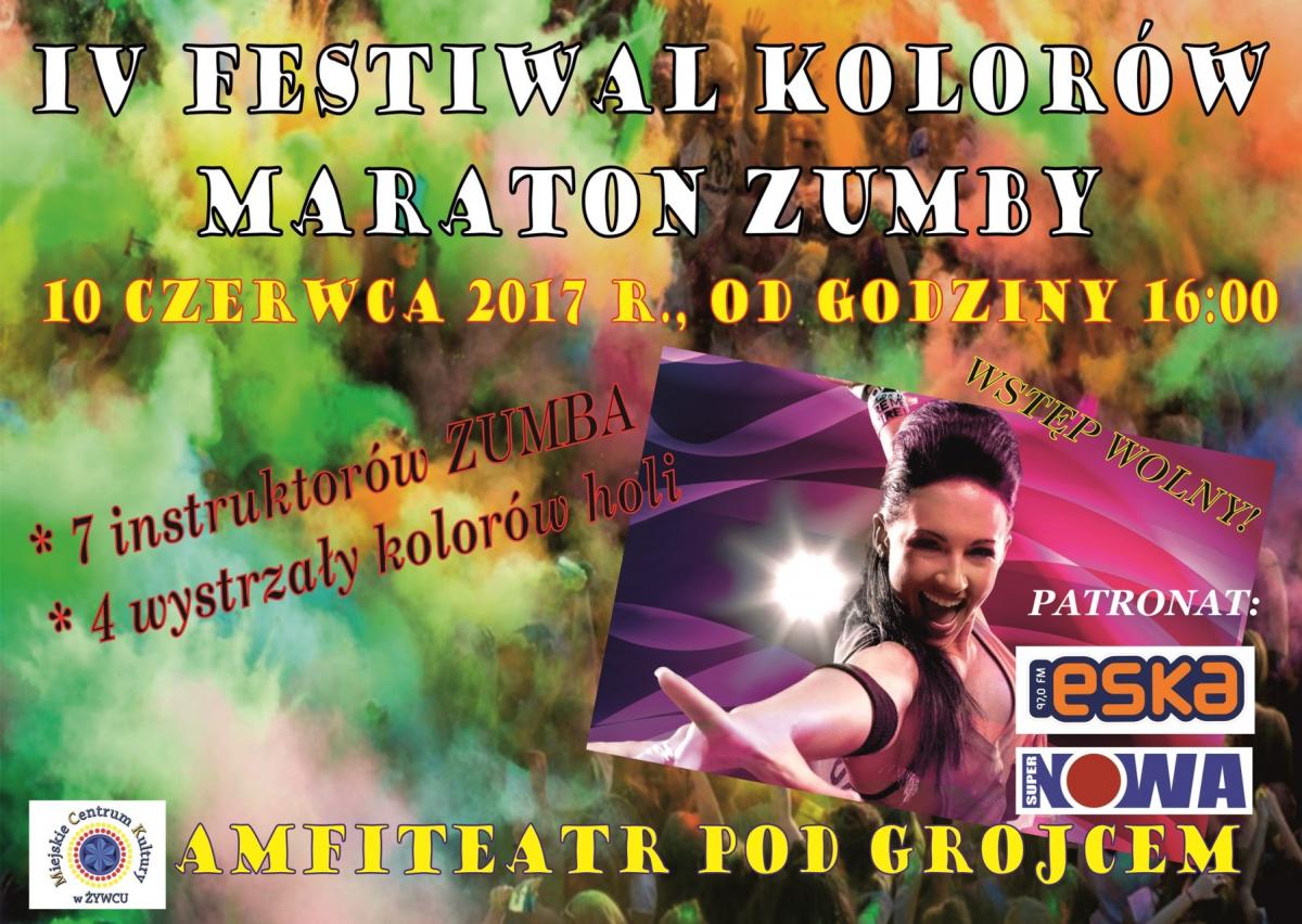 Festiwal Kolorów i Maraton Zumby w Żywcu - 10.06