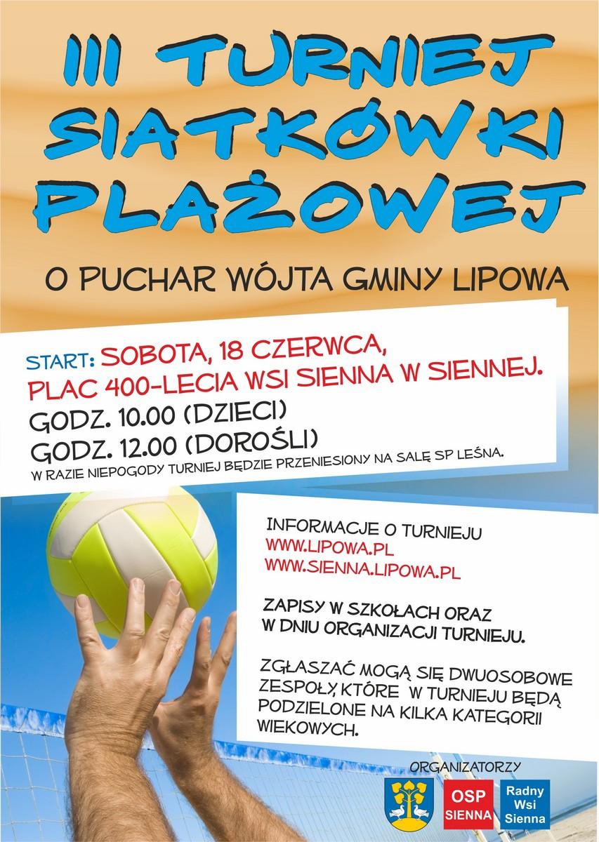 Turniej w siatkówce plażowej 18.06