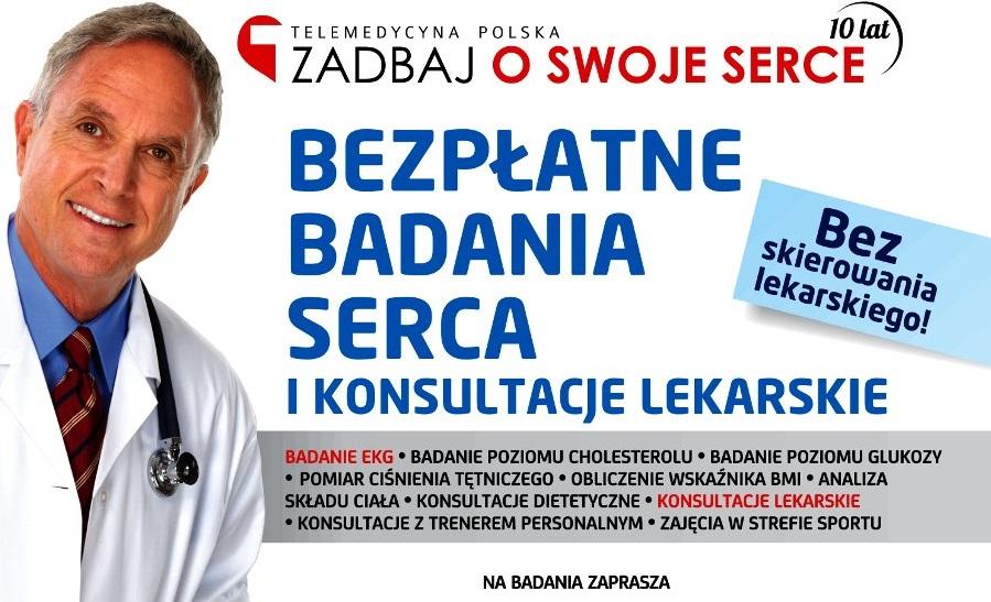Zadbaj o zdrowie - Bezpłatne badania EKG, cholesterolu i glukozy - 12.06