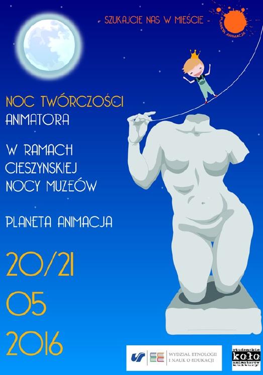 Cieszyn: Noc Twórczości Animatora – „Planeta Animacja” 20.05