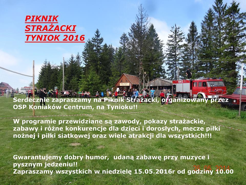 Istebna: Piknik Strażacki na Tynioku 15.05