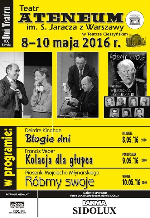 Cieszyn: XX Dni Teatru 8-10.05