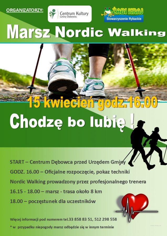 Dębowiec: Wiosenny Marsz Nordic-Walking 15.04