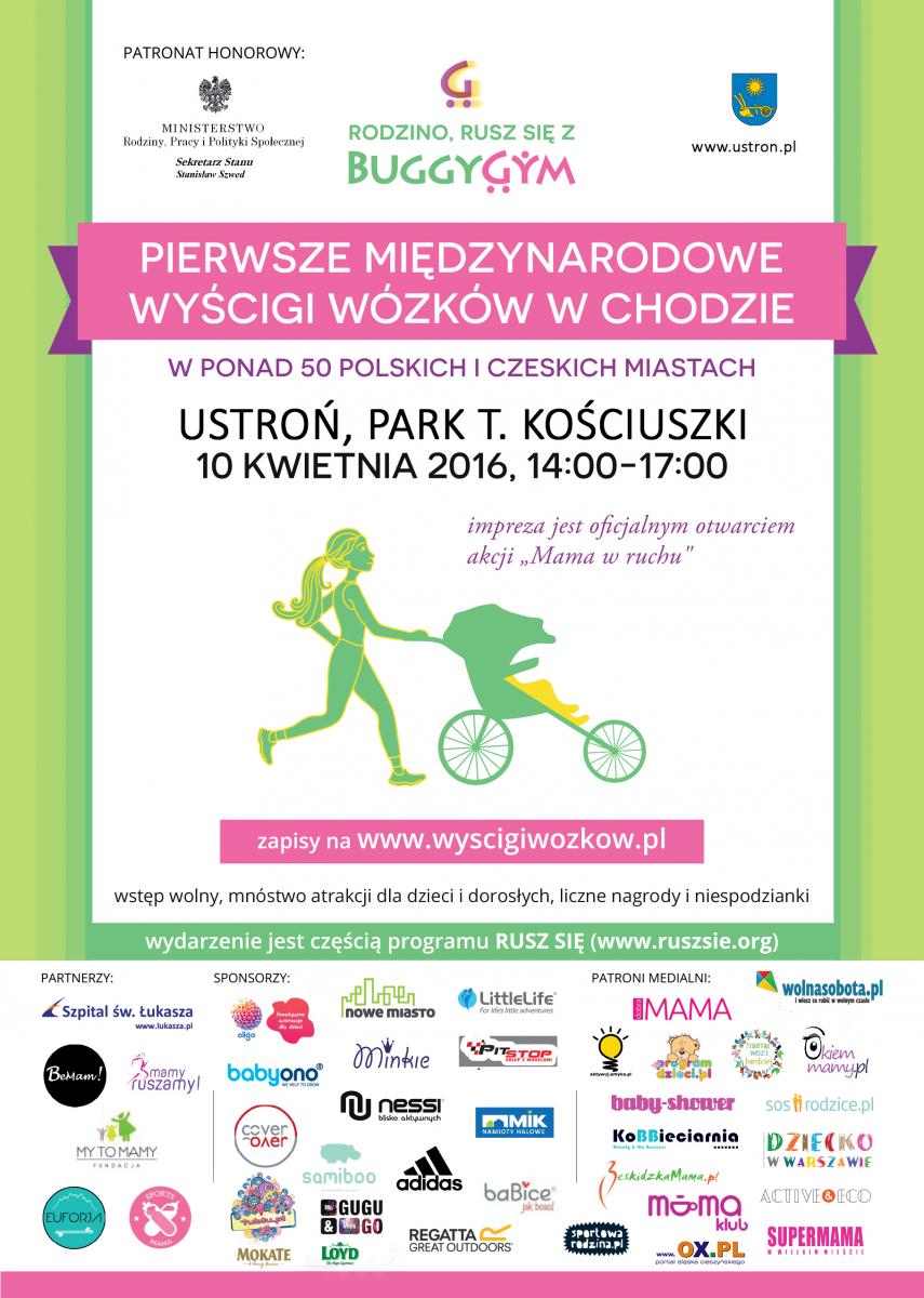 Ustroń: Pierwsze Międzynarodowe Wyścigi Wózków w Chodzie 10.04