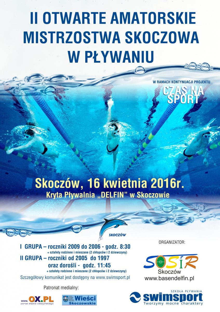 Skoczów: II Otwarte Amatorskie Mistrzostwa w Pływaniu 16.04