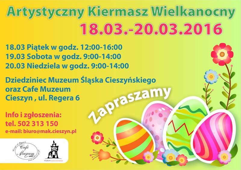 Cieszyn: Artystyczny Kiermasz Wielkanocny 18/20.03