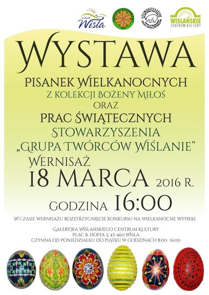 Wisła: Wystawa pisanek wielkanocnych 18.03