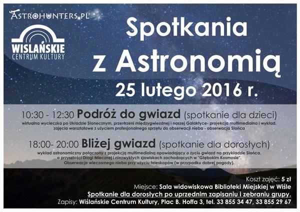Wisła: Spotkania z Astronomią 25.02