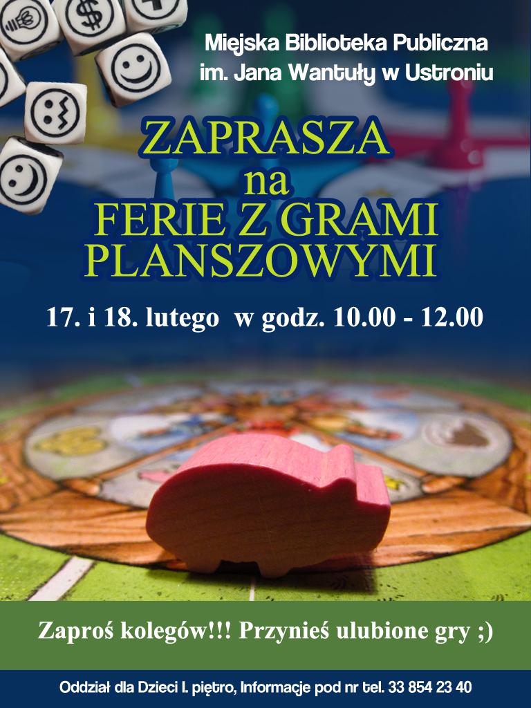 Ustroń: Ferie z grami planszowymi 17/18.02
