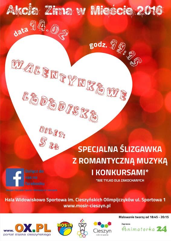 Cieszyn: Walentynkowe lododisko 14.02