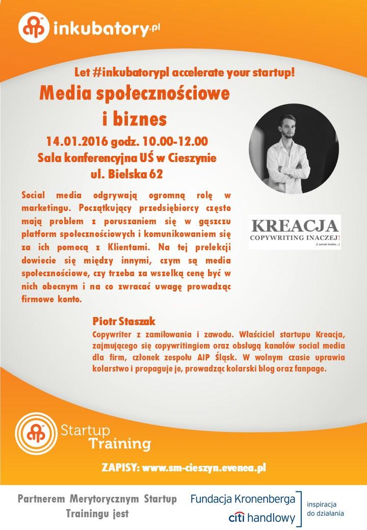 Cieszyn: Media społecznościowe i biznes 14.01