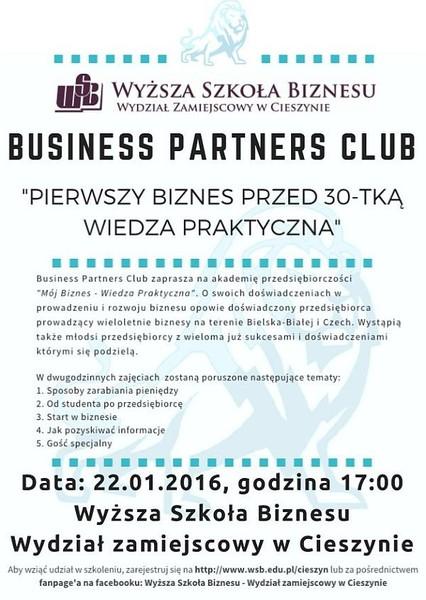 Cieszyn: Pierwszy biznes przed 30-tką? To możliwe!  22.01