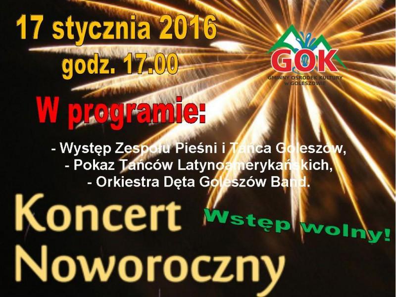 Goleszów: Zapraszamy na koncert noworoczny 17.01