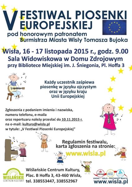 Wisła: V Festiwal Piosenki Europejskiej 16/17.11