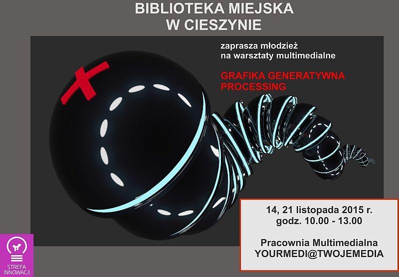 Cieszyn: Grafika generatywna w Bibliotece 14.11
