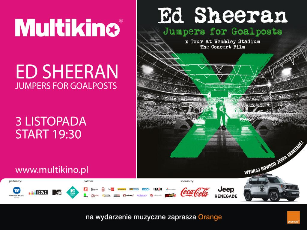 Ed Sheeran: Jumpers for Goalposts - ponownie w czechowickim Multikinie