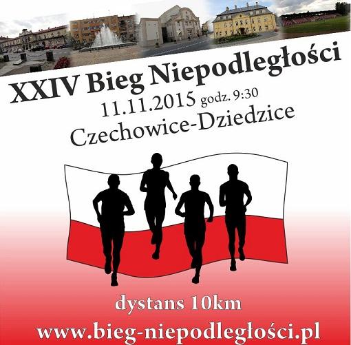 Bieg Niepodległości w Czechowicach-Dziedzicach 11.11
