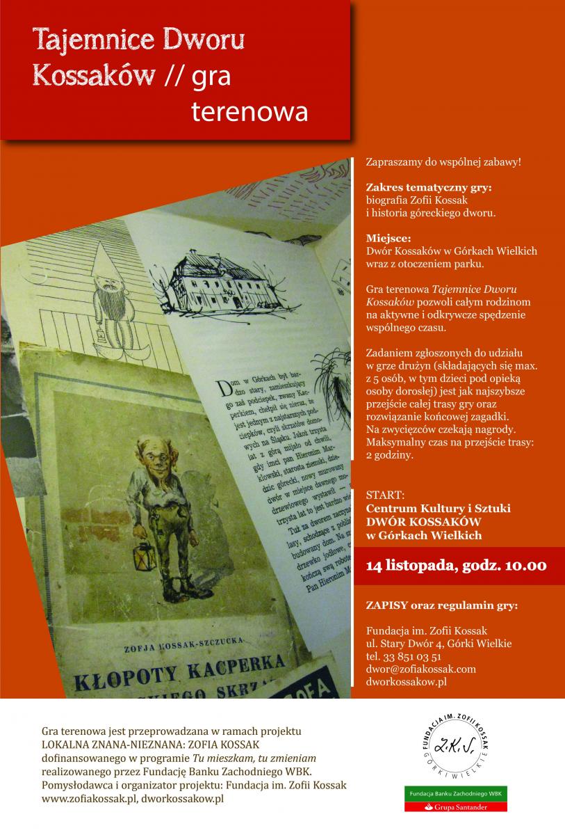 Górki Wielkie: Tajemnice Dworu Kossaków // gra terenowa 14.11