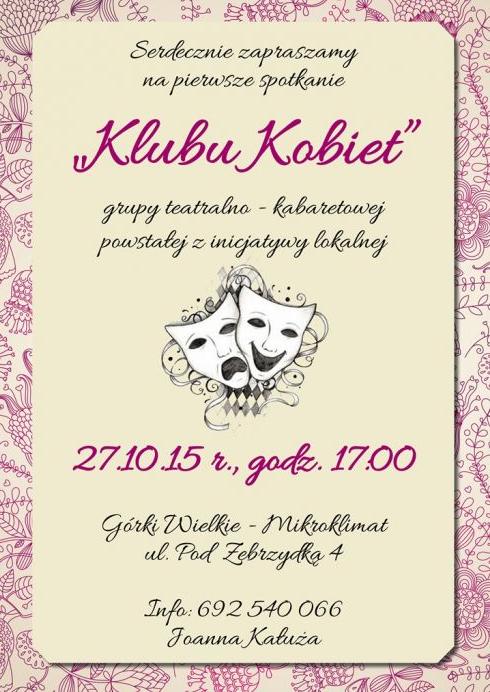 Górki Wielkie: Pierwsze spotkanie Klubu Kobiet 27.10